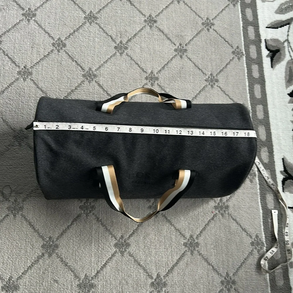 Boss Black Duffel Bag with Elegant Leather Handles